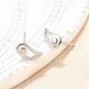 S925 Sterling Silver Stud Earrings EJEW-P305-02F-P-3