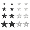 Fingerinspire 8 Styles Star Hotfix Resin Rhinestone PATC-FG0002-27-1