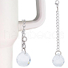 SUNNYCLUE 2Pcs Round Resin Pendant Decoration HJEW-SC0001-69-1