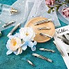 Biyun 100Pcs 4 Style Iron Hair Barrette Findings FIND-BY0001-16-9