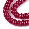 Lab Grown Red Corundum Beads Strands G-N351-03A-01-3