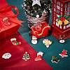 SUNNYCLUE 48Pcs 12 Styles Christmas Theme Opaque Resin Cabochons CRES-SC0002-54-4
