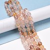Natural Hematoid Quartz/Ferruginous Quartz Bead Strands G-E571-20A-2