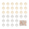 Unicraftale 80Pcs 2 Colors Long-Lasting Plated Brass Links Connector Charms KK-UN0003-18-1