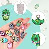 2Sets Alloy Enamel Pendants ENAM-SZ0002-18-2