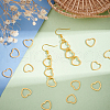 BENECREAT 30Pcs 201 Stainless Steel Linking Rings STAS-BC0003-57-5