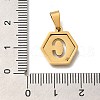 304 Stainless Steel Charms STAS-H227-01G-C-3