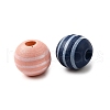 Printed Schima Wood Beads WOOD-L022-03A-02-2