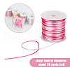 SUPERFINDINGS 5 Rolls 5 Colors Segment Dyed Nylon Thread Cord NWIR-FH0001-04B-2