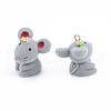 Opaque Resin Pendants RESI-T053-01-1