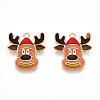 Christmas Theme Alloy Enamel Pendants ENAM-N056-403E-1