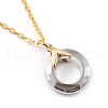 Glass Pendant Necklaces X-NJEW-JN03039-01-1