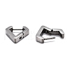 304 Stainless Steel Huggie Hoop Earrings STAS-H156-17A-P-3