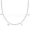 SHEGRACE Stainless Steel Pendant Necklaces JN1004A-1