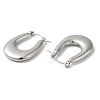 Non-Tarnish 304 Stainless Steel Thick Hoop Earrings for Women EJEW-Z026-23P-2
