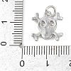 Brass Micro Pave Clear Cubic Zirconia Pendants KK-L231-10P-3