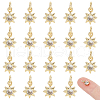 DICOSMETIC 20Pcs Brass Micro Pave Cubic Zirconia Pendants KK-DC0001-88-1