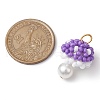 Seed Beads Beaded Charms PALLOY-MZ00332-01-2