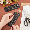 PU Leather Lace-in Boot Zipper Inserts DIY-WH0304-596A-3