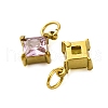 304 Stainless Steel Rhinestone Pendants STAS-E550-41G-2