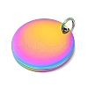 Ion Plating(IP) 304 Stainless Steel Pendants STAS-I311-33F-RC-2