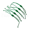 5Pcs 5 Styles Natural Green Aventurine Braided Bead Bracelets BJEW-JB11681-04-5