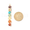 Chakra Natural & Synthetic Gemstone Copper Wire Wrapped Big Pendants PALLOY-JF01622-2