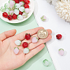  36Pcs 3 Colors Handmade Lampwork Beads LAMP-NB0002-04-3