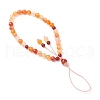 Natural Carnelian Mobile Straps HJEW-JM03420-02-4