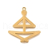 304 Stainless Steel Pendants STAS-S176-17G-1