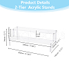 2-Tier Acrylic Organizer Display Riser Rack ODIS-WH0070-11B-02-2