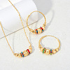 Bohemia Brass Jewelry Set SJEW-F224-02G-1