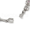 Brass Link Chain Bracelets BJEW-D039-34P-02-3