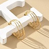Multilayer C-Shaped 304 Stainless Steel Stud Earrings EJEW-Z098-28G-3
