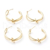 Brass Stud Earrings EJEW-Z007-02G-2