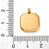 304 Stainless Steel Pave Natural White Shell Pendants STAS-I331-02G-3