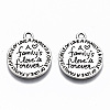 Tibetan Style Alloy Pendants X-TIBE-S314-119AS-RS-1