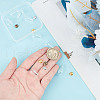 DELORIGIN 9Pcs 3 Styles Alloy Bead Cap Pendant Bails FIND-DR0001-20B-3