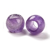 Natural Amethyst European Beads G-R488-01Q-3
