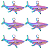 SUNNYCLUE Ion Plating(IP) 304 Stainless Steel Pendants STAS-SC0005-81-1