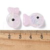 Handmade Foil Lampwork Fish Beads FOIL-Z001-01G-3