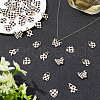 ARRICRAFT 45Pcs 4 Styles Tartan Pattern Alloy Enamel Pendants ENAM-AR0001-74-4