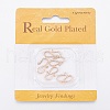 Brass S-Hook Clasps X-KK-R058-130G-3