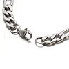 Boy's 304 Stainless Steel Mother-Son Figaro Chain Bracelets BJEW-E233-04P-2