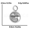 304 Stainless Steel Pendant Cabochon Settings PW-WG002AB-01-2