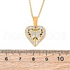304 Stainless Steel Polymer Clay Rhinestones Openable Pendant Necklaces for Women NJEW-Z065-12G-5