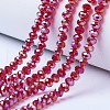 Electroplate Glass Beads Strands EGLA-A034-T10mm-B07-1