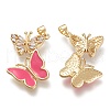 Brass Micro Pave Cubic Zirconia Pendants ZIRC-F116-08-G-3