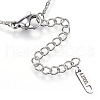 Tarnish Resistant 304 Stainless Steel Pendant Necklaces NJEW-N0071-18P-2