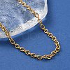 Ion Plating(IP) 304 Stainless Steel Cable Chain Necklaces for Women Men STAS-M102-68G-2
